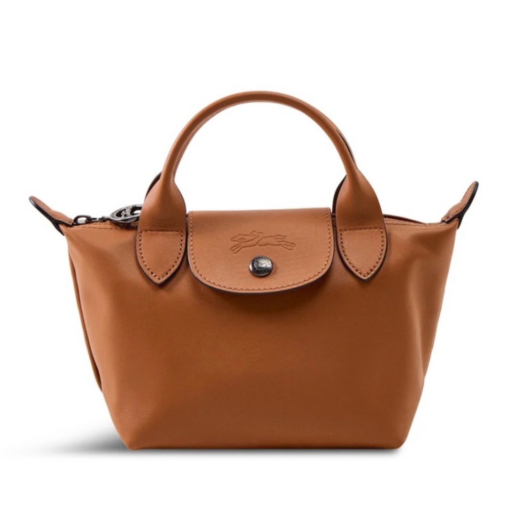 Longchamp Le Pliage Xtra Leather Top Handle Bag Cognac – Brand New with Tags